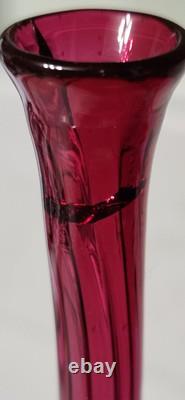 Antique Libbey Amberina Bud Vase