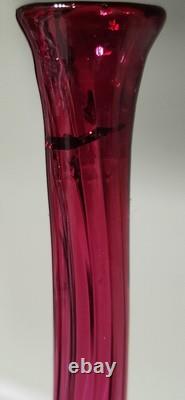 Antique Libbey Amberina Bud Vase