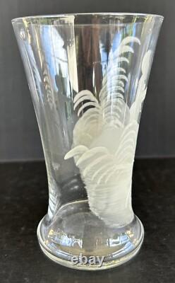 Antique Mary Gregory Pitcher Tumbler 3 Piece Set White Painted Enamel Silhouette