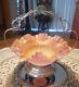 Antique (miami Silver Co.) Victorian Bride Basket & Satin Art Glass Bowl. Nice