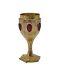 Antique Moser Cordial Glass With Ruby Cabochons, Gold Gilt, 3 1/8 Late 1800s