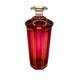 Antique Moser Cranberry Art Glass Paneled Jam Jar Decanter