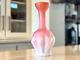 Antique Mount Washington Victorian Pink Satin Cased Art Glass Bud Vase