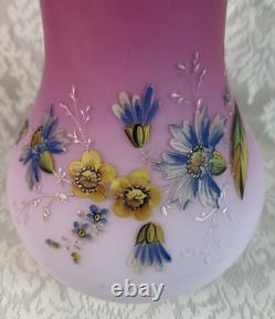 Antique Mt. Washington Peachblow Lemonade Pitcher, Hand-Painted Floral, 9¾ Antique Mt. Washington Peachblow Lemonade Pitcher, Hand-Painted Floral, 9¾