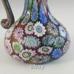 Antique Murano Glass Vase Fratelli Toso Millefiori Posy 4 MADE ITALY 1900s RARE