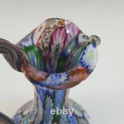 Antique Murano Glass Vase Fratelli Toso Millefiori Posy 4 MADE ITALY 1900s RARE