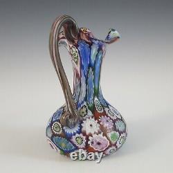 Antique Murano Glass Vase Fratelli Toso Millefiori Posy 4 MADE ITALY 1900s RARE