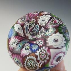 Antique Murano Glass Vase Fratelli Toso Millefiori Posy 4 MADE ITALY 1900s RARE