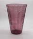 Antique Pairpoint Amethyst Engraved Grapevine Blown Glass Vase