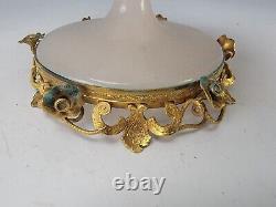 Antique Palais Royal French Ormolu Gilt Vanity Glass Compote Tazza Stand Vase