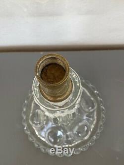 Antique & Rare Baccarat Glass Candlestick Candelabra Bowl Bobeche W Prism Pins