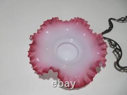 Antique Rogers Smith & Co. Silverplate & Ruffled Art Glass Brides Basket Bowl Antique Rogers Smith & Co. Silverplate & Ruffled Art Glass Brides Basket Bowl