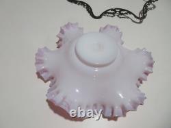 Antique Rogers Smith & Co. Silverplate & Ruffled Art Glass Brides Basket Bowl Antique Rogers Smith & Co. Silverplate & Ruffled Art Glass Brides Basket Bowl