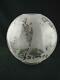 Antique Satin Etched Glass Globe Duplex Oil Lamp Shade Art Nouveau Design