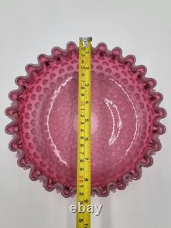 Antique Set Of 5 Bowls Hobbs Brockunier Victorian Cranberry Opalescent Hobnail Antique Set Of 5 Bowls Hobbs Brockunier Victorian Cranberry Opalescent Hobnail