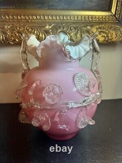 Antique Stevens & Williams Double Handled Vase As-is Antique Stevens & Williams Double Handled Vase As-is