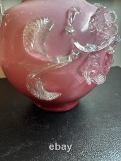 Antique Stevens & Williams Double Handled Vase As-is Antique Stevens & Williams Double Handled Vase As-is