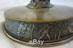 Antique Tall Silverplate Centerpiece Bowl Stand 15 Unique Victorian Classical