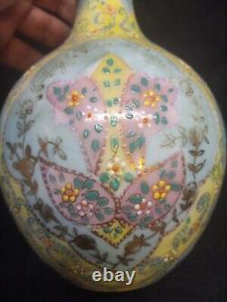 Antique Thomas Webb & Sons Moroccan Tapestry Art Glass Vase 10 Harrach