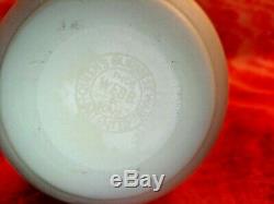 Antique Thomas Webb & Sons Queens Burmese Glass Vase Stamped On Base
