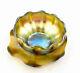 Antique Tiffany Art Glass Finger Bowl And Underplate Gold Iridescent Favrile 6