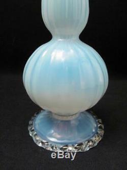 Antique Venetian Salviati Opalescent Glass Vase Italian Murano Victorian Era