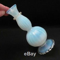 Antique Venetian Salviati Opalescent Glass Vase Italian Murano Victorian Era