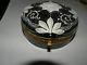 Antique Victorian Art Glass Enameled Dresser Box