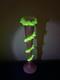 Antique Victorian Art Glass Vaseline Cranberry Uranium Glass Vase