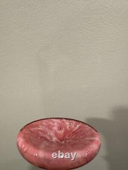 Antique Victorian Art Glass Vaseline Cranberry Uranium Glass Vase Antique Victorian Art Glass Vaseline Cranberry Uranium Glass Vase