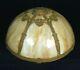 Antique Victorian Art Nouveau 6 Panel Curved Slag Glass Lamp Shade