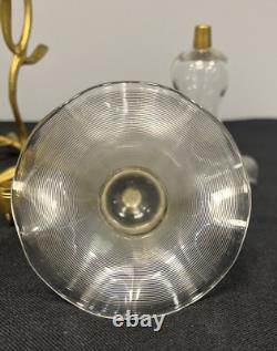 Antique Victorian Art Nouveau Gold Gilt Branch 4 Glass Epergne John Walsh Style Antique Victorian Art Nouveau Gold Gilt Branch 4 Glass Epergne John Walsh Style