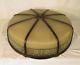 Antique Victorian Art Nouveau Ribbed Glass Leaded Lamp Shade