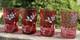 Antique Victorian Cranberry Art Tumblers