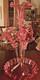 Antique Victorian Elaborate Rigaree Webb / Stevens & Williams Cranberry Epergne