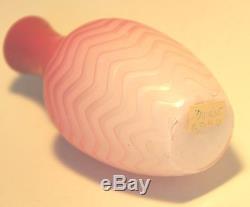 Antique Victorian Mother of Pearl Satin Glass Vase