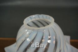 Antique Victorian Opaline Art Glass Lamp Shade Ceiling Lamp/Wall Sconce Fixture
