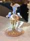 Antique Victorian Pink Opalescent Art Glass Epergne