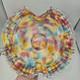 Antique Victorian Ruffled Art Glass Brides Basket Bowl