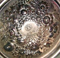 Antique Victorian Silver Plate Cranberry Art Glass Epergne Castor Pickle Brides