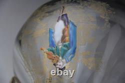 Antique Victorian Theodore Rossler Moser Style Art Glass Water Pitcher Antique Victorian Theodore Rossler Moser Style Art Glass Water Pitcher