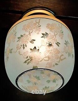 Antique/Vtg 1920's-30's Victorian Art Deco Nouveau Glass Ceiling Light Fixture