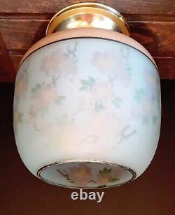 Antique/Vtg 1920's-30's Victorian Art Deco Nouveau Glass Ceiling Light Fixture