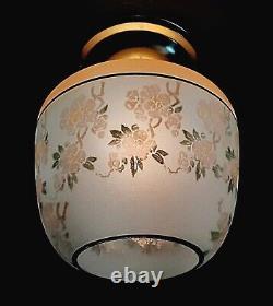 Antique/Vtg 1920's-30's Victorian Art Deco Nouveau Glass Ceiling Light Fixture