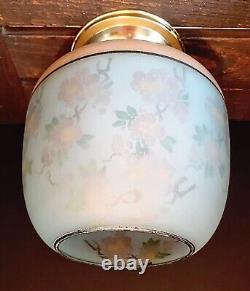 Antique/Vtg 1920's-30's Victorian Art Deco Nouveau Glass Ceiling Light Fixture