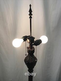 Antique Vtg Style Floor Lamp FOR Stained Glass Tiffany Shade, Victorian Art Deco