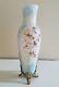 Antique Wave Crest Rococo Vase Withgilt-metal Footed Base Victorian Floral Daisies