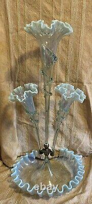 Antique victorian glass epergne