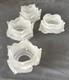 Art Deco Depression Glass Vase Victorian. X 4 Frosted Glass Tulip Lampshade