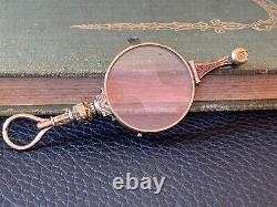 Art Deco Gold Filled Pendant Lorgnette Folding Opera Glasses Spectacles c. 1920's